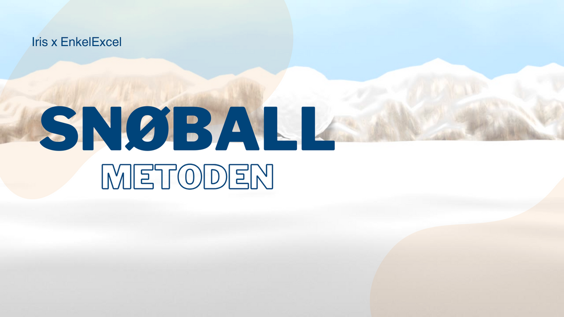 Slik fungerer snøballmetoden: Den mest motiverende veien til å bli kvitt gjeld