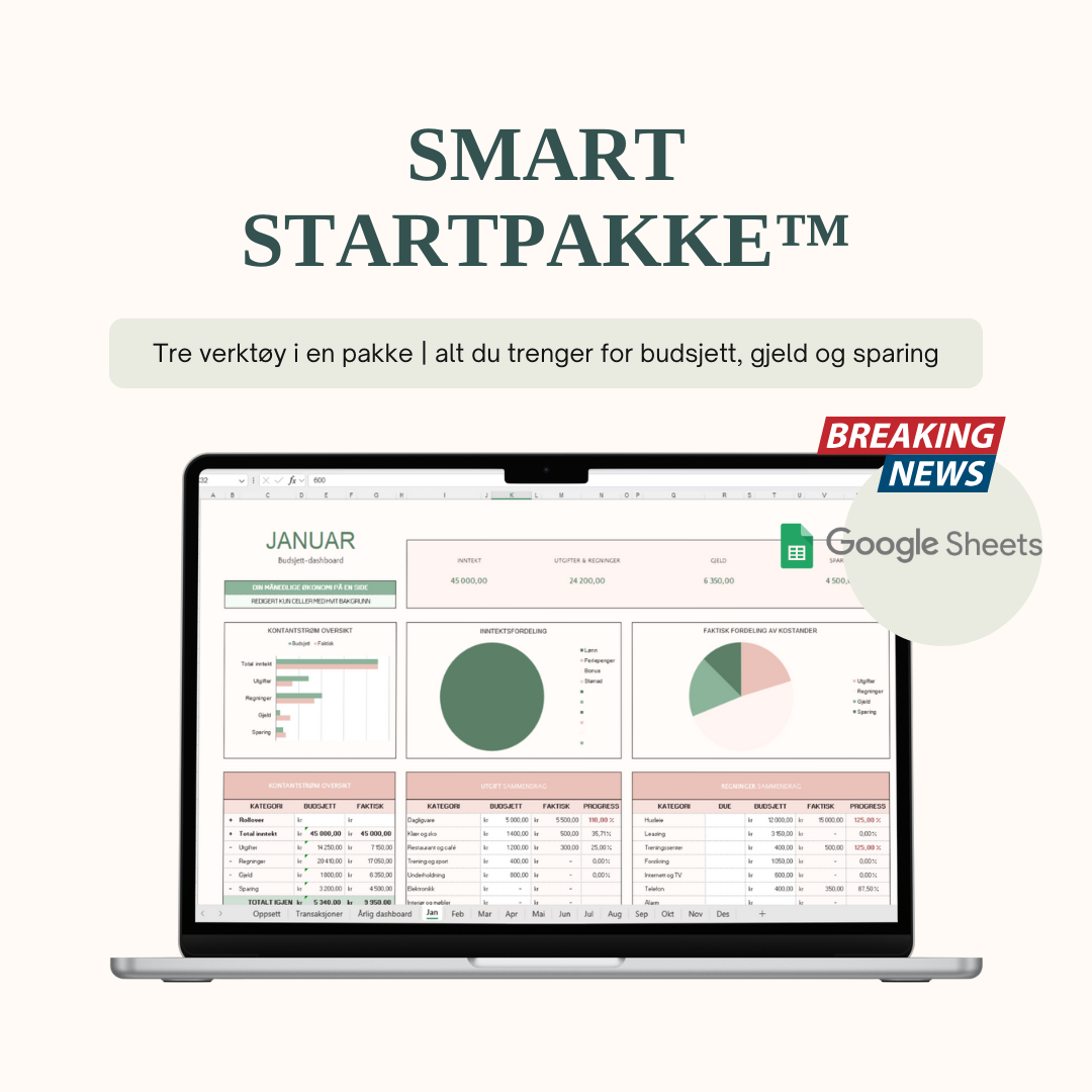 Smart Startpakke™ | Google Sheets