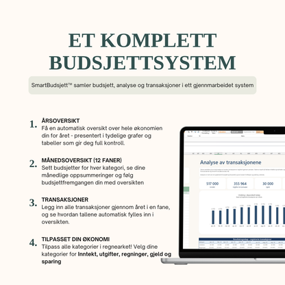 SmartBudsjett™ Excel
