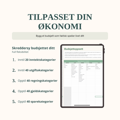 SmartBudsjett™ Excel