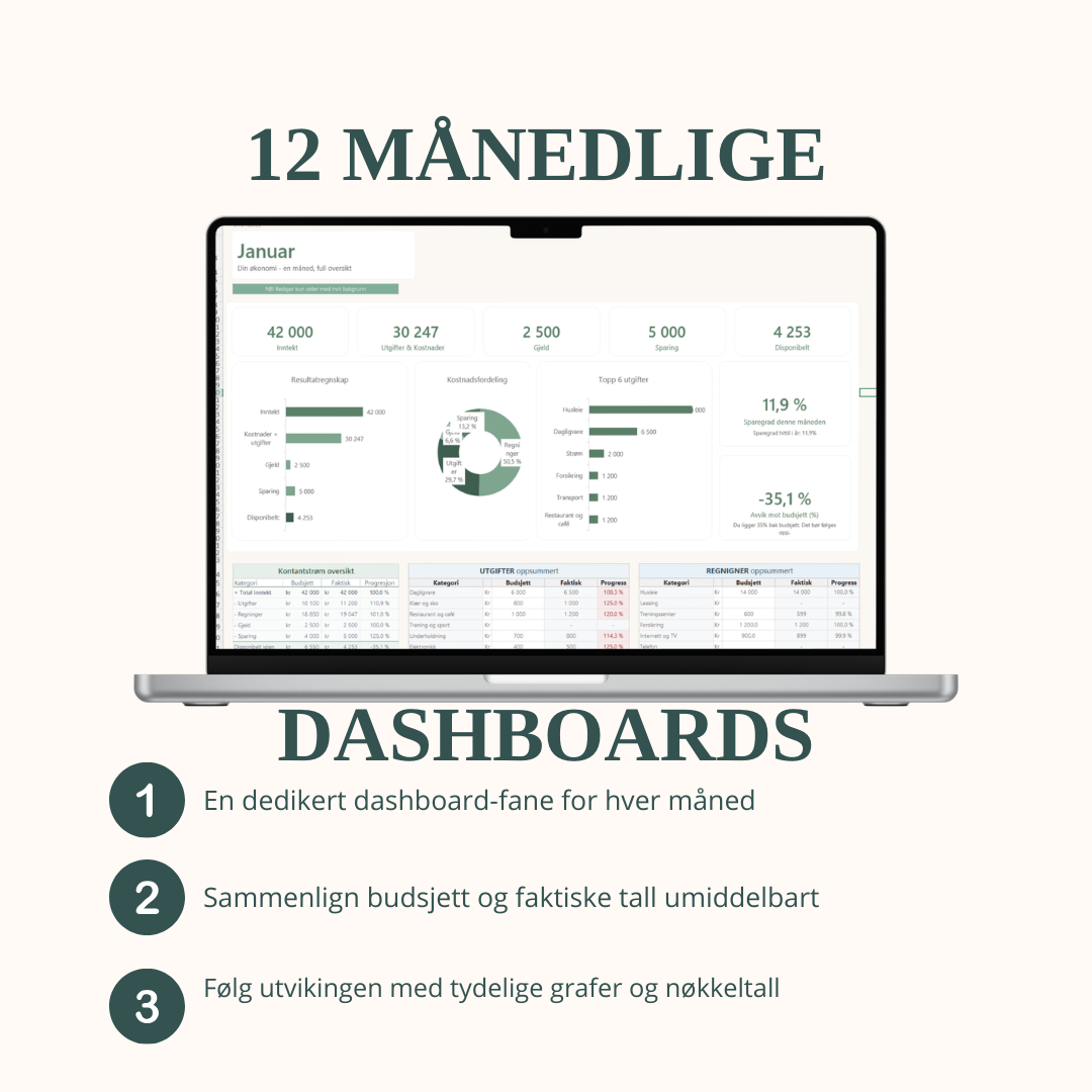 SmartBudsjett™ Excel