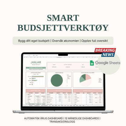 SmartBudsjett for Google Sheets