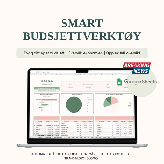 SmartBudsjett for Google Sheets