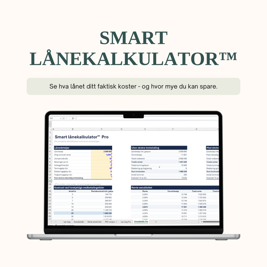 Smart lånekalkulator™ PRO