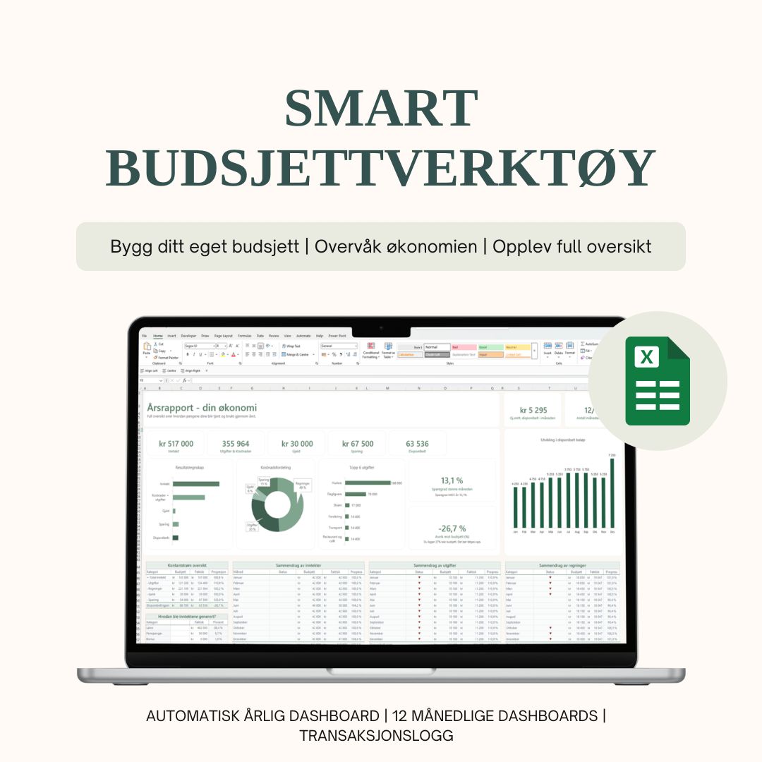 Produktbilde av SmartBudsjett i Excel